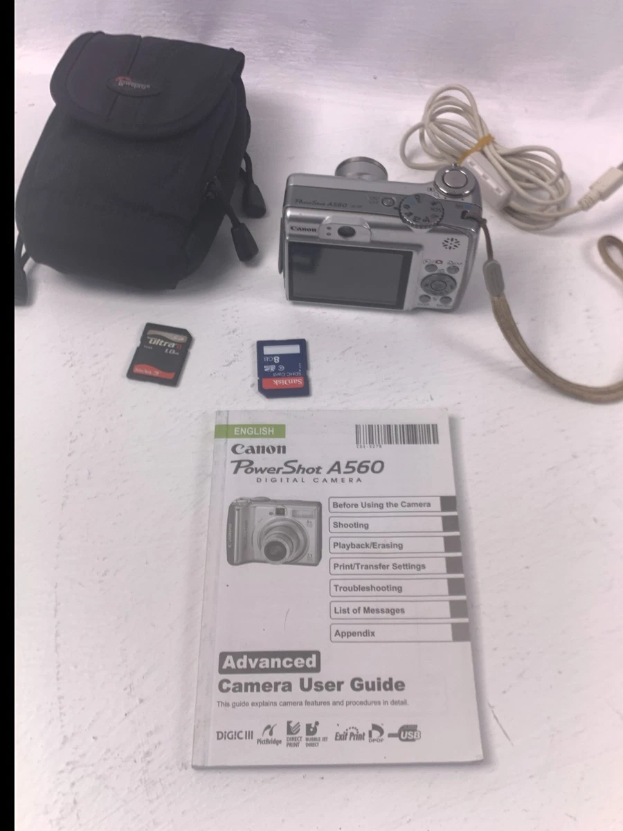 Preços baixos em Câmeras digitais Canon PowerShot A560 | eBay