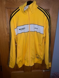 Adidas Adicolor Mr Happy Track Top Jacket XL Yellow White Roger Hargreaves Rare