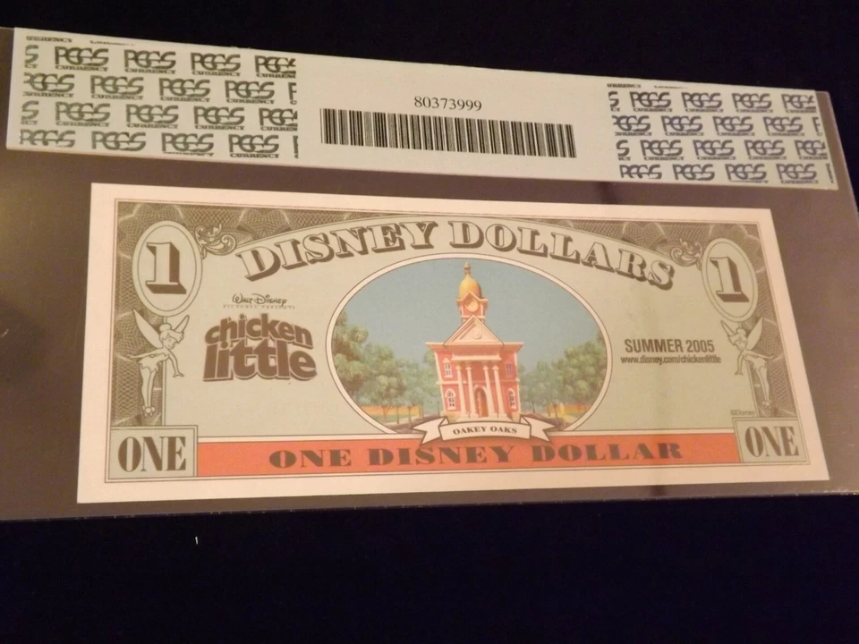 2005 $1 Chicken Little Oakey Oaks Back PCGS 67 PPQ - Image 2 of 2