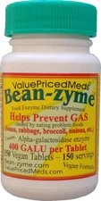 Beano-Bean-zyme 150 or 500ct is generic Beano Extra Strength-less $ than Beano