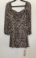 Reformation Beatrice Cheetah Leopard Print Mini Dress Size 4