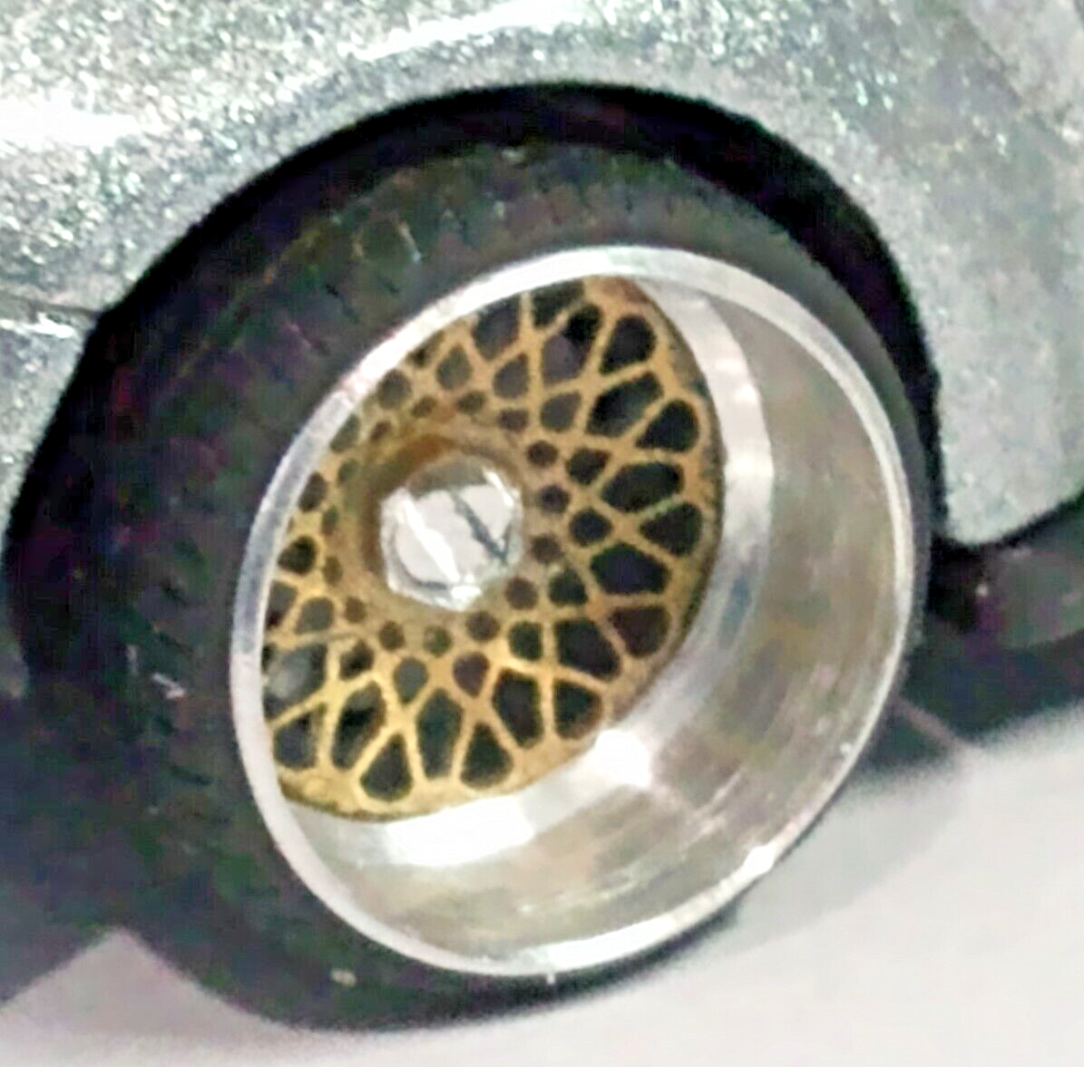 HOT WHEELS BBS E50  ALLOY & GOLD CUSTOM WHEELS ONLY CAR NOT INCLUDED NEW-image