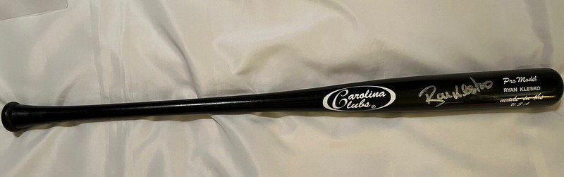Ryan Klesko “Game-Used” & “Autographed”  Padres Carolina Cubs Black