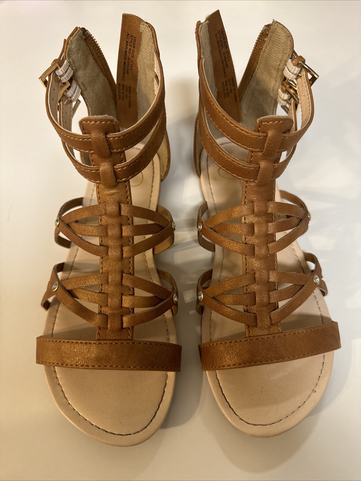 Sandals • Jessica Simpson • Size 2.5 Kids Girls • SHOES • Gladiator Gumption-image