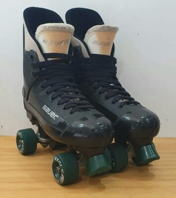 Patin A Roulette Femme Homme Roller Quad Adulte Roller 4 Roues Enfant Led Patins à Roulettes Artistiques Garçon Fille Retro Design,Black-39
