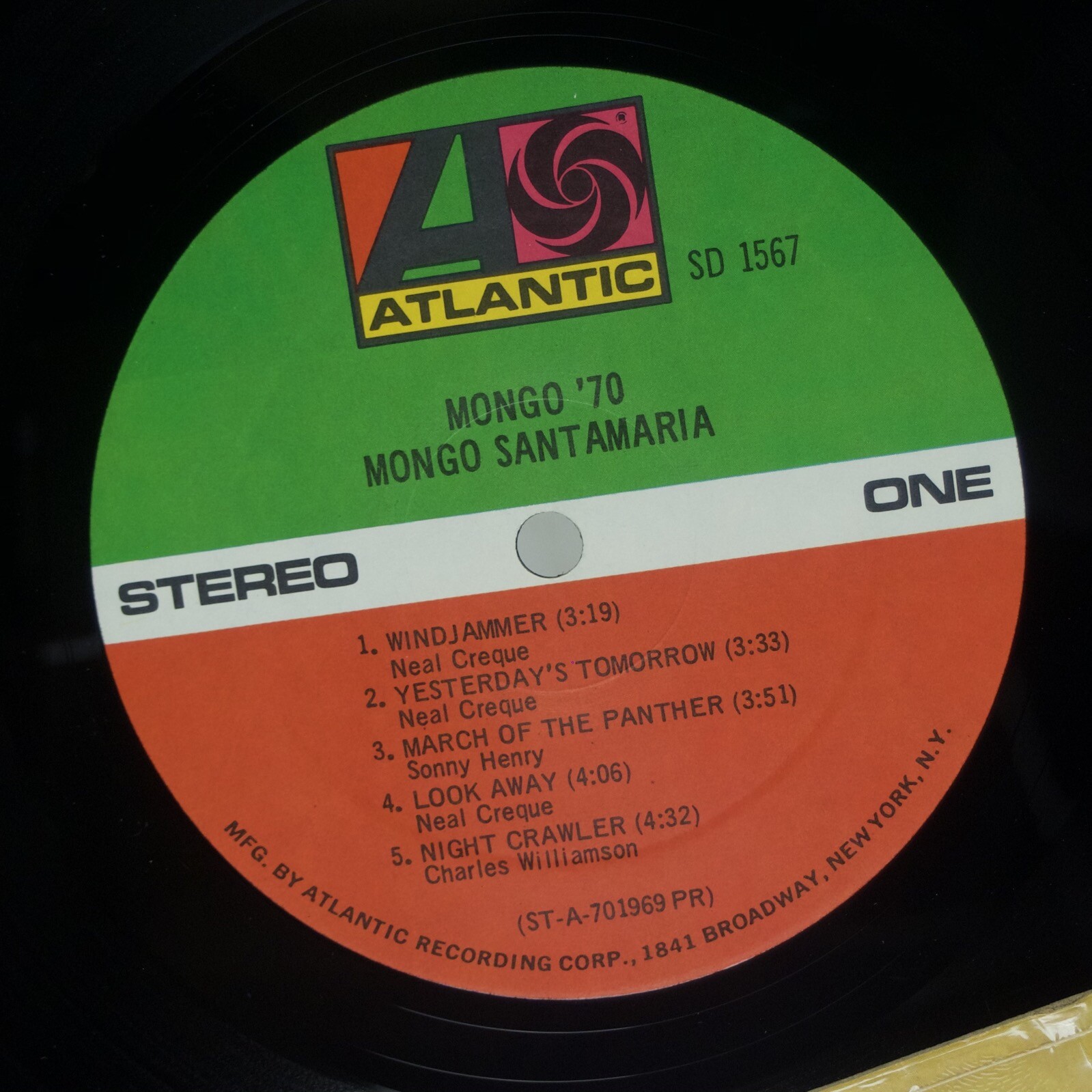 MONGO SANTAMARIA Mongo '70 US Atlantic Latin Jazz Funk Orig Vinyl LP