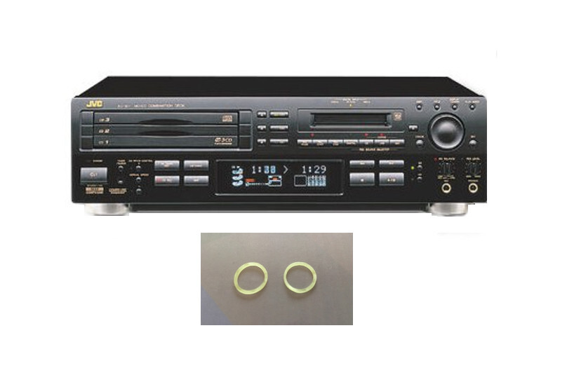 (2) Belts / Bands for JVC XU301 MiniDisc MD Drive Loading & Eject