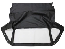 Fits MG Midget Soft Top With 3 Plastic Windows 1970-1980 HAARTZ Black Vinyl