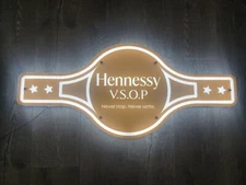 HENNESSY COGNAC VSOP LED BAR SIGN MAN CAVE GARAGE  LIGHT NEW CANELO BOXING BELT