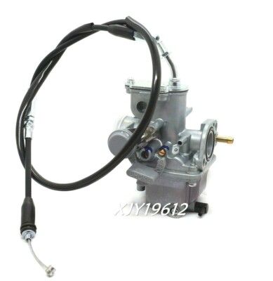 Carburetor & Throttle Cable For Yamaha Grizzly Badger Raptor 80 YFM80R YFM80W 
