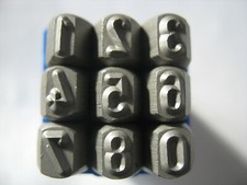 PUNZONI ACCIAIO NUMERI INCISIONE DA 3 mm  PANZER GRAVUREM-S MADE IN GERMANI