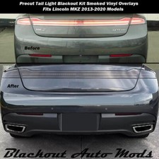 Precut Tail Light Rear Bumper Reflector Blackout Kit Fits 2013-20 Lincoln Mkz