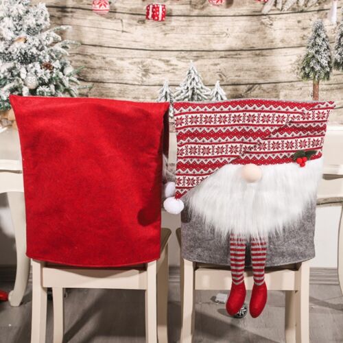 Party Decor Christmas Chair Cover Elastic Stretch Cover Seat Covers Chair Back - Afbeelding 1 van 9