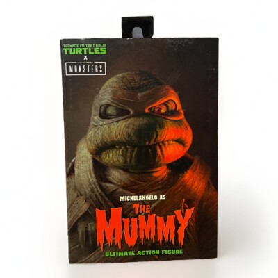 NECA TMNT x Universal Monsters: (2022) MICHELANGELO as THE MUMMY 7'' Figure!