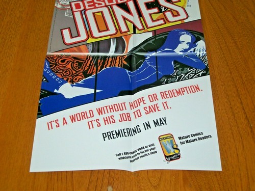 Desolation Jones Promo Poster 11" x 34" DC Wildstorm 2005 JH Williams III - Picture 4 of 4