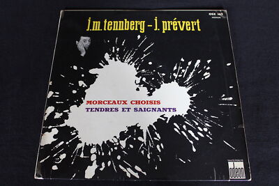 J.M. TENNBERG / JACQUES PREVERT LP 33T 12'' AUSGEWÄHLTE STÜCKE ODEON OSX 162