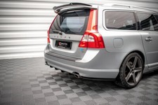 CUP Diffusor Seiten Ansätze SCHWARZ für Volvo V70 MK3 Flaps Heckschürze Splitter
