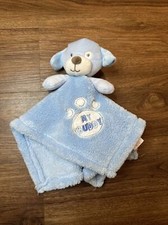Baby Gear Kids Security Blanket Blue Lovey Dog My Buddy Plush Soft Furry 14  x15  