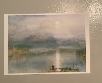 1 Postkarte J..M.W. Turner, Mondschein über Vierwaldstättersee, Schweiz, Neu