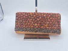 Authentic Vintage Rodo Italy Brown Suede Evening Bag