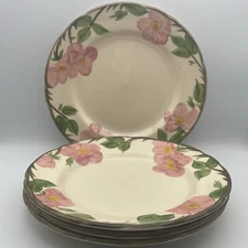 Chips Franciscan Desert Rose Dinner Plates 10.5 Inch Set of 4 England