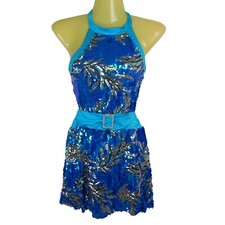 Costume Gallery Tunic Dance Sequin and Mesh and Spandex Adult Size Small