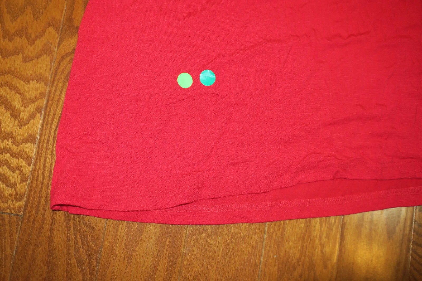 UNDERCOVER M HOLE ❤️ VICTORIA'S SECRET MODA ❤️ ABITO ESTIVO ❤️ TOP TEE COTONE SPIAGGIA 39" ROSSO