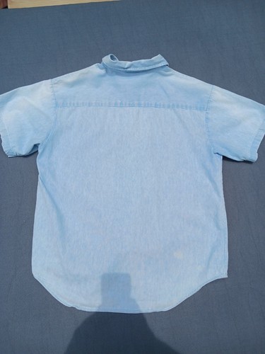 Crystal Springs Shirt Men's Large Light Blue Denim - Picture 4 of 6
