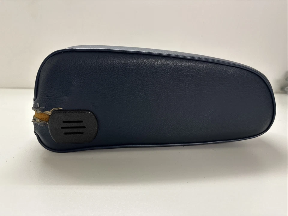 1975 Mercedes W116 280S Front Left Driver Seat Arm Rest Armrest Blue  OEM - Image 2 of 4