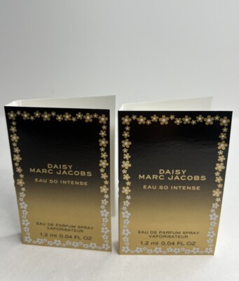 DAISY MARC JACOBS EAU SO INTENSE EAU DE PARFUM 2 x SAMPLE 0.0 4 OZ 1.2ML EACH