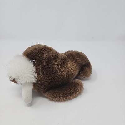 Seaworld Brown Walrus Plush 6'' Stuffed Animal Vtg 1988 Soft Toy