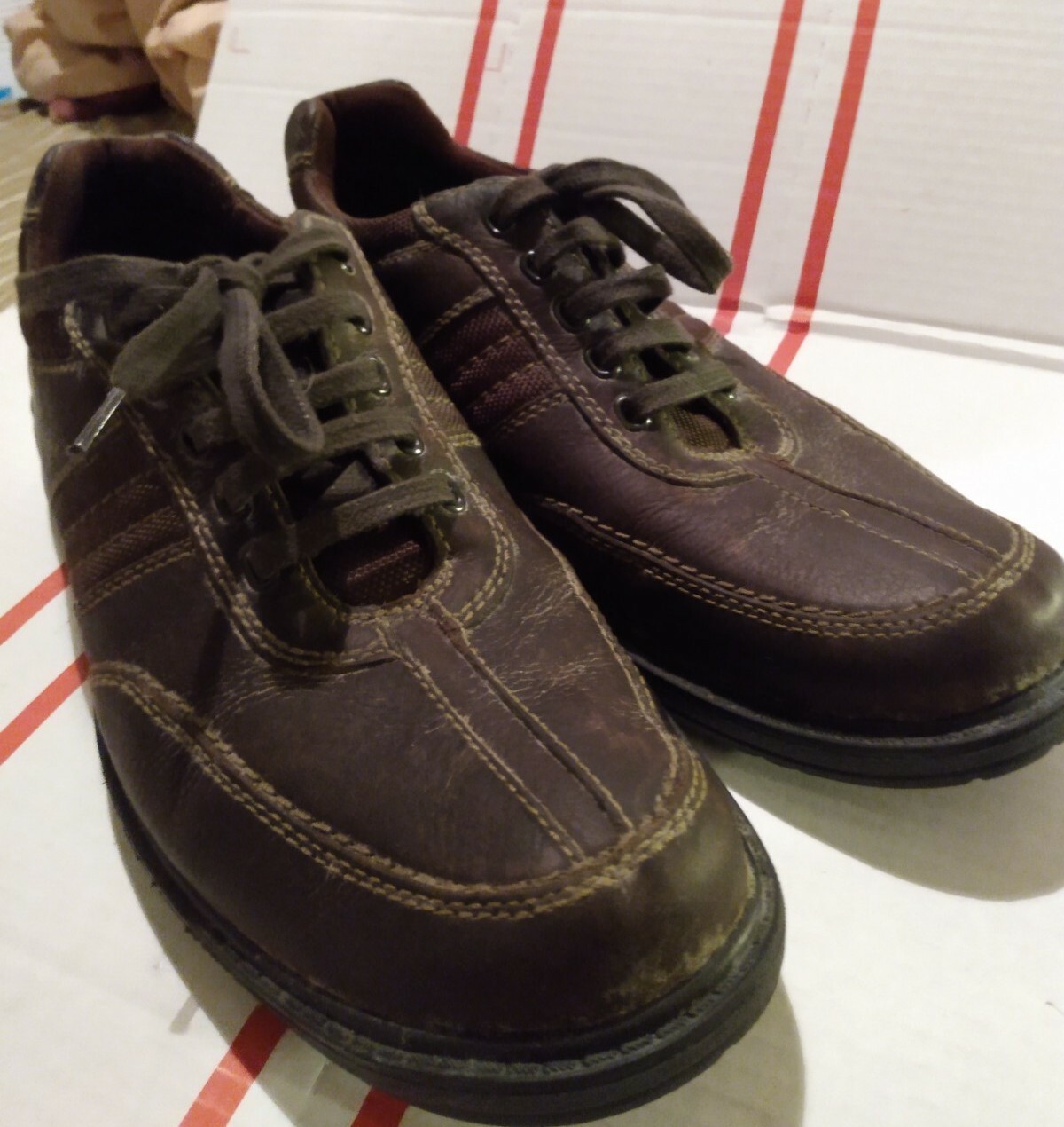 SAOLA Clarks Collection Oxford Dress Shoes Ortholite Sz 9.5 Men’s 13287 Brown