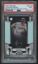 2024 Tier One Jackson Merrill Break Out RC Auto Silver /10 #BOA-JM PSA 9
