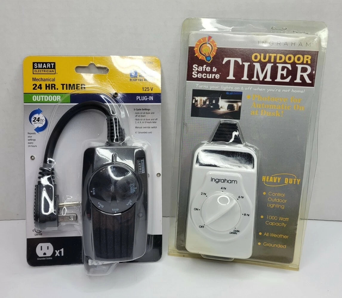 Smart Electrician. Ingraham Safe and Secure Lot of 2 New Outdoor Timers.