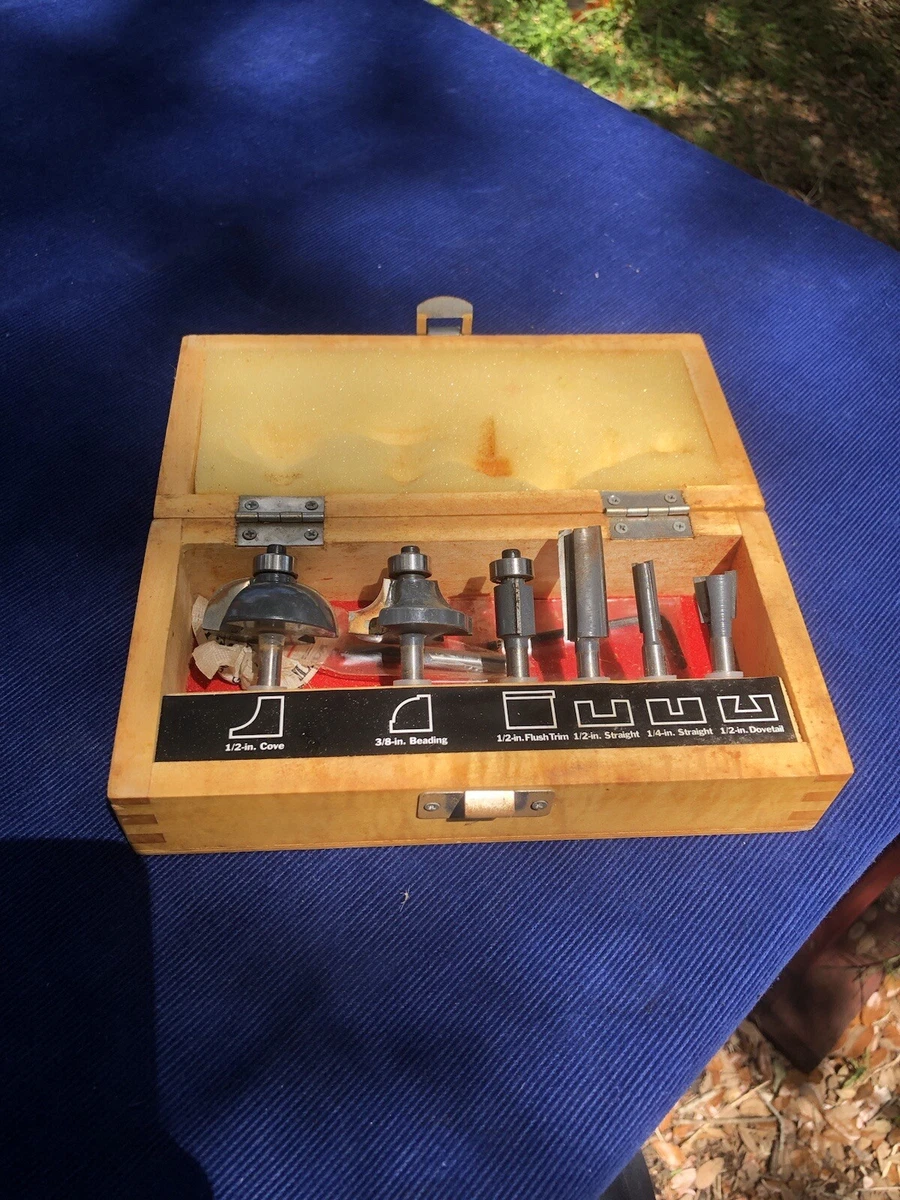 Craftsman 6 piece router bit set deals