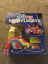Vintage 1990 disney mickey footlights slippers