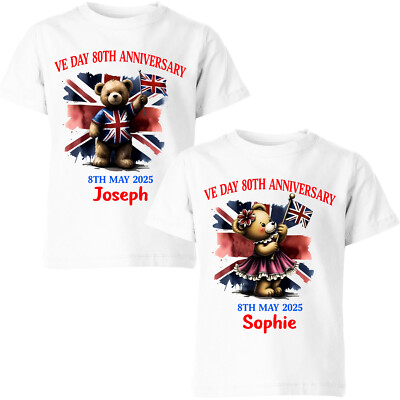 VE Day Victory In Europe 80th Anniversary Union Jack Polyester 5'x3' Flag - Foto 9