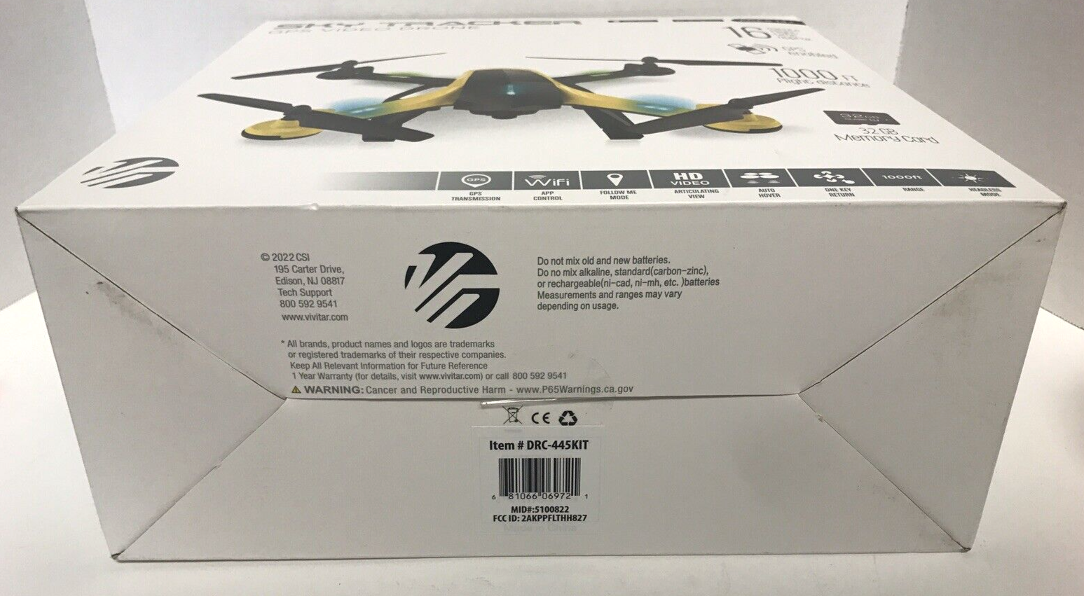 NEW Vivitar DRC445KIT VTI Skytracker Camera GPS VIDEO Drone SEALED