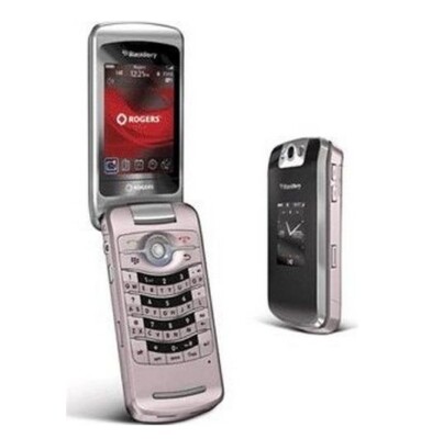 BlackBerry 8220 Pearl Flip Pink Qwerty Foldable Cell Phone