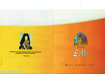 REKLAME WERBUNG 125 1996 Bier die Abtei LEFFE (2p) Orden der Prämonstraten