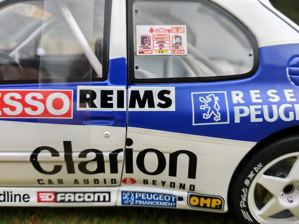 Peugeot 306 maxi rallye M. Carlo F. Delcour,Solido 1/18eme ,neuve, long. 22cm - Photo 3/4