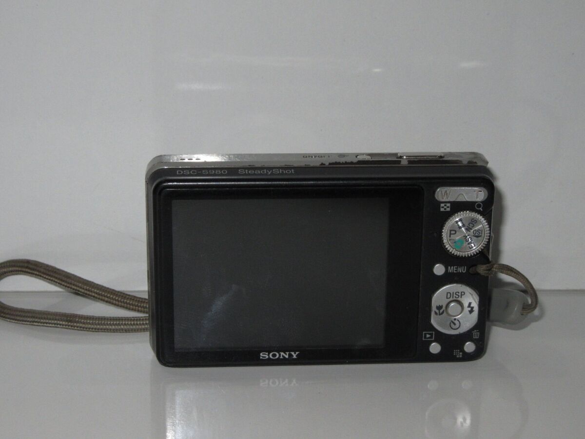 Sony Cyber-shot DSC-S980 12.1MP Digital Camera - Black