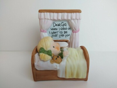 Dear God Kids figurine 1982 Enesco ''When I grow up, I want to be just like you''