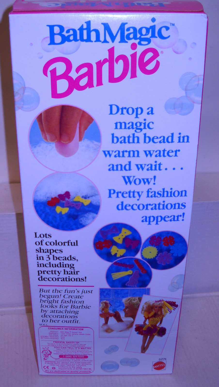 7914 NRFB Mattel Bath Magic Barbie Fashion Doll eBay