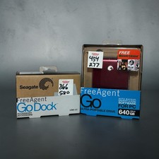 Seagate Free Agent Go Ultra-Portable Drive 640GB  Go Dock USB 2.0 New