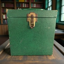 Vintage Green Amfile Platter-Pak 45 RPM Record Case - See Pictures for Condition