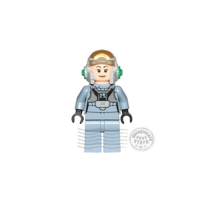 LEGO STAR WARS MINIFIGURE sw0743 Rebel Pilot A-wing (Open Helmet, Sand Blue Ju..
