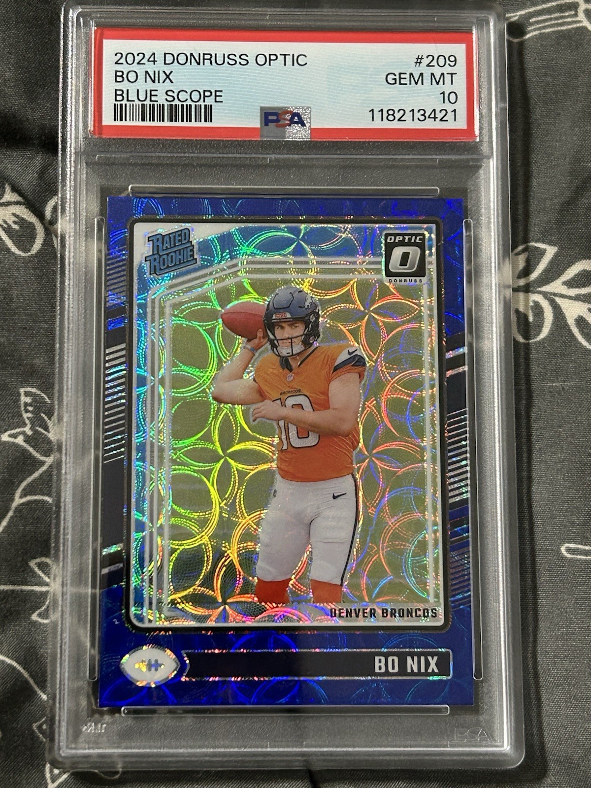 2024 PANINI DONRUSS OPTIC 209 BO NIX BLUE SCOPE PSA GEM MINT 10