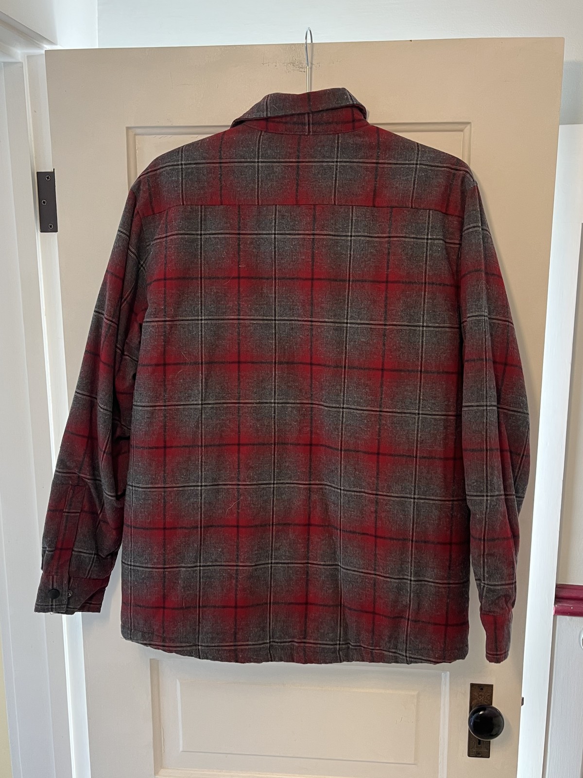 Rugged Elements Jacket Mens Small Red Gray Plaid … - image 7