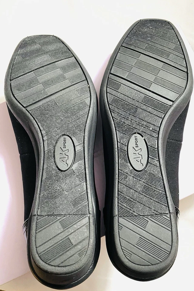 Женские Anne Klein Sport (AK) размер 6,5 черный на танкетке насосы каблук туфли - Изображение 4 из 4